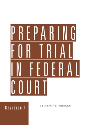 cover image of Preparing for Trial in Federal Court